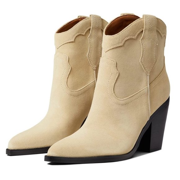 Marc Fisher Boots Gona Light Natural Western Booties